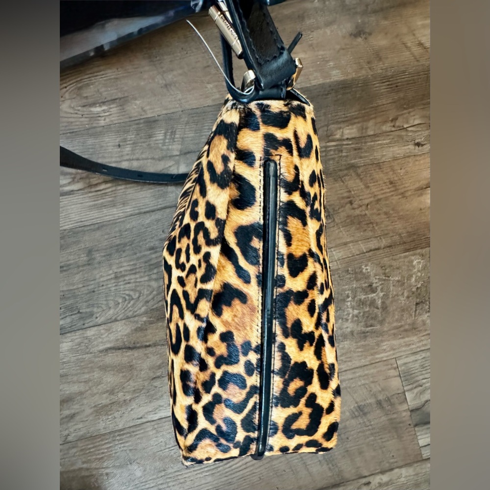 Michael Kors Nolita Medium Leopard Print Calf Hair Convertible Shoulder Bag NWT - Picture 9 of 16